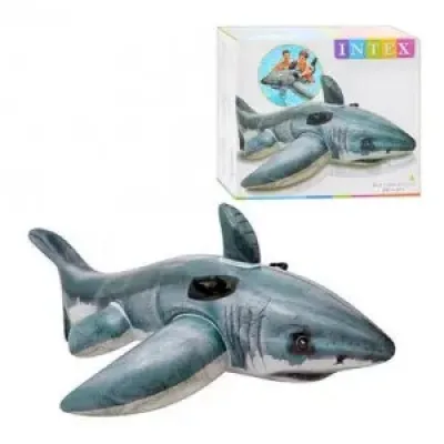 Intex 57525 (Довжина 173 x Ширина 107см) Надувний плотик Акула