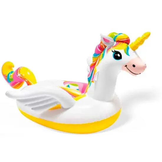 Intex 57561 (201 x 140 x 97см) Надувний плотик Єдиноріг