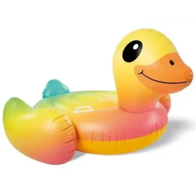Intex 57556 (147 x 147 x 81см) Надувний плотик Жовта Уточка
