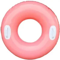 Intex 59258-pink (Діаметр 76см) Надувний круг з ручками