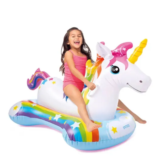 Intex 57552 (Довжина 163 x Ширина 86см) Надувний плот. Єдиноріг