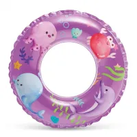 Intex 59242-violet (Діаметр 61см) Надувний круг. Жовтий