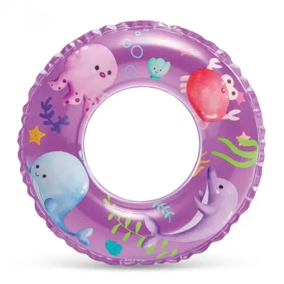 Intex 59242-violet (Діаметр 61см) Надувний круг. Жовтий