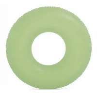 Intex 59262-green (Диаметр 91см) Надувной круг неоновый. зелёный
