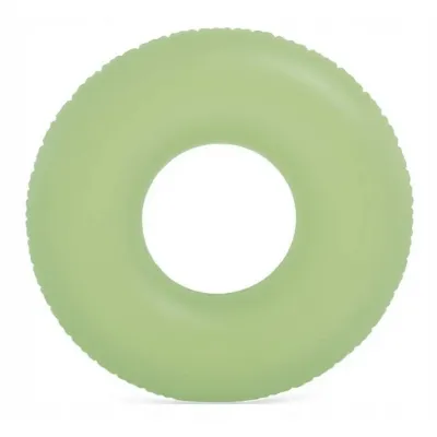 Intex 59262-green (Діаметр 91см) Надувний круг неоновий. зелений
