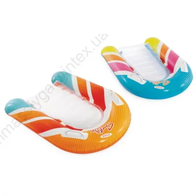 Intex 58172 (Довжина 84 x Ширина 79см) Надувний плотик, Помаранчевий