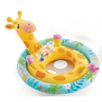 Intex 59570-giraffe (Длина 91 x Ширина 58см) Надувной плотик Пингвин