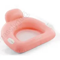 Intex 56801-coral (Довжина 114 x Ширина 107 см) надувний плотик-крісло, 114x107 см. Помаранчевий