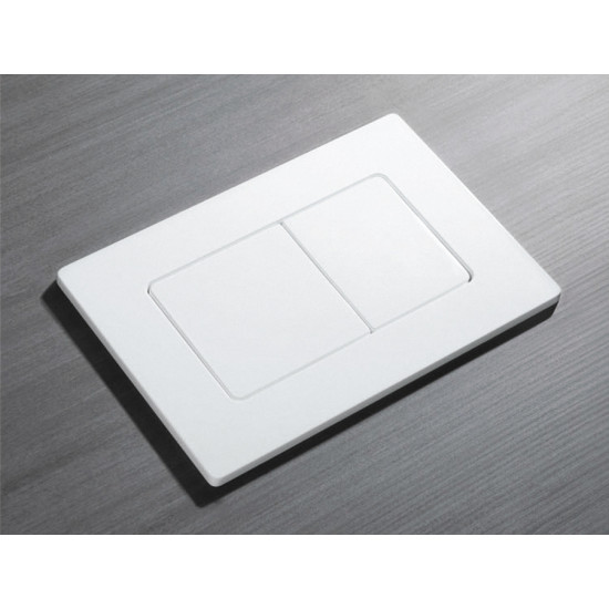 Панель змиву KOER KT-0602-03 пластикова, кнопка квадратна (KR5180)