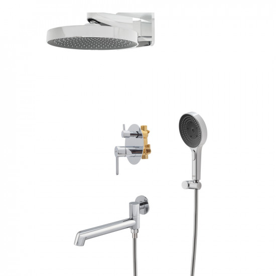 Вбудована душова система Koer KB-66029-01 3 функції, колір хром (KR5483)