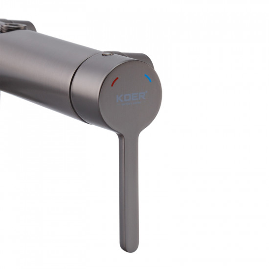 Душова колонна зі змішувачем Koer KB-56029-07 3 функції, колір графіт (KR5497)