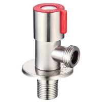 Кран для підключення сантехприборів 1/2x1/2 Mixxus VAL-02 червоний (нерж. сталь) (SS0049)