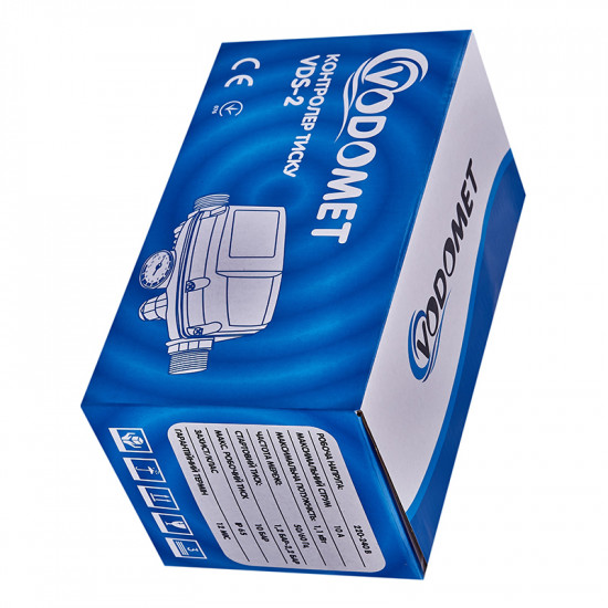 Контролер тиску Vodomet VDS-2 електронний для насоса (БРІО) 1,1кВт, 1" (VO4203)