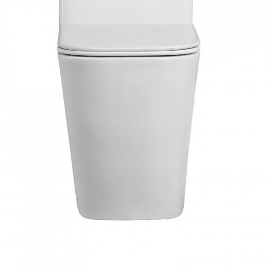 Чаша унітазу-компакту Mixxus Quadro-0404-T1 Bowl 660х360х820 Tornado 1.0 без сидіння (MI8342)