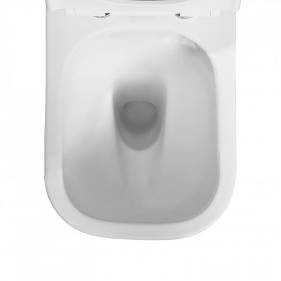 Чаша унітазу-компакту Mixxus Quadro-0404-T1 Bowl 660х360х820 Tornado 1.0 без сидіння (MI8342)