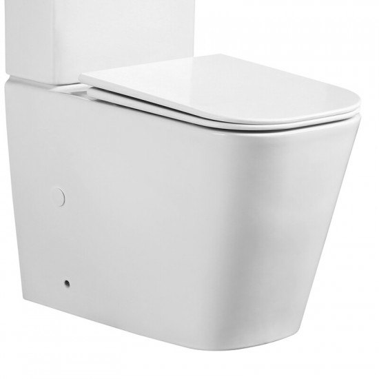 Чаша унітазу-компакту Mixxus Quadro-0404-T1 Bowl 660х360х820 Tornado 1.0 без сидіння (MI8342)