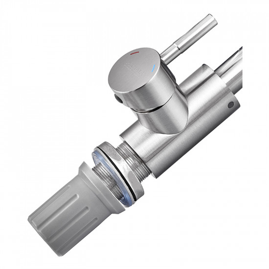 Змішувач для умивальника Armata SUS-001-C(N) з нерж. сталі (без підведення)  (CH6479)