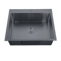 Мойка Zerix ZH5045-215 Nano-Black (3.0/0.8) из нерж. стали (MX1580)