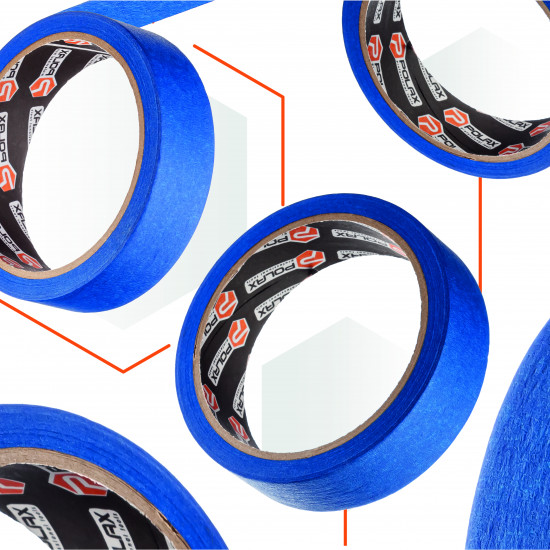 Малярна клейка стрічка Polax Premium 19 мм х 20 м (101-023)