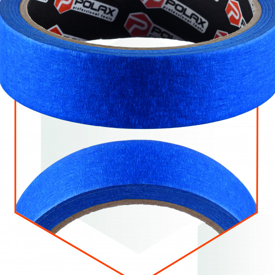 Малярна клейка стрічка Polax Premium 19 мм х 20 м (101-023)