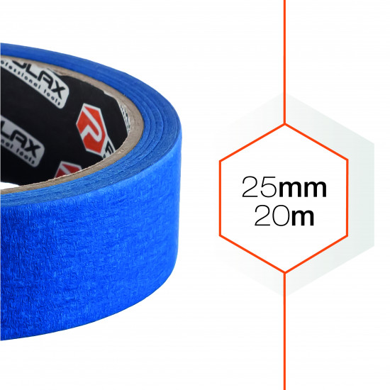 Малярна клейка стрічка Polax Premium 25 мм х 20 м (101-024)