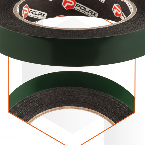 Скотч двосторонній Polax клейка стрічка Стандарт на спіненій основі 15 мм х 5 м (101-032) Скотч двосторонній Polax клейка стрічка Стандарт на спіненій основі 15 мм х 5 м (101-032)