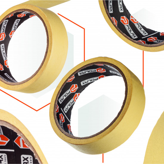 Малярна клейка стрічка Polax Стандарт 30 мм х 20 м (101-015)