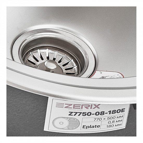 Мойка ZERIX Z7750-08-180E (SATIN) (ZM0596)