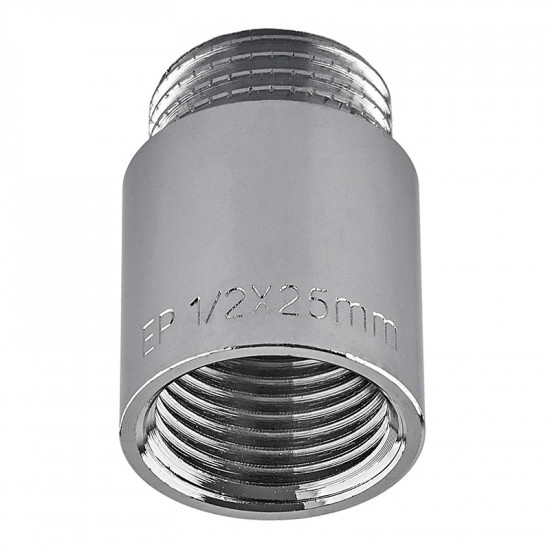 Подовжувач Europroduct EP.E025.Chr - 1/2"MF-25мм хром (EP6124)