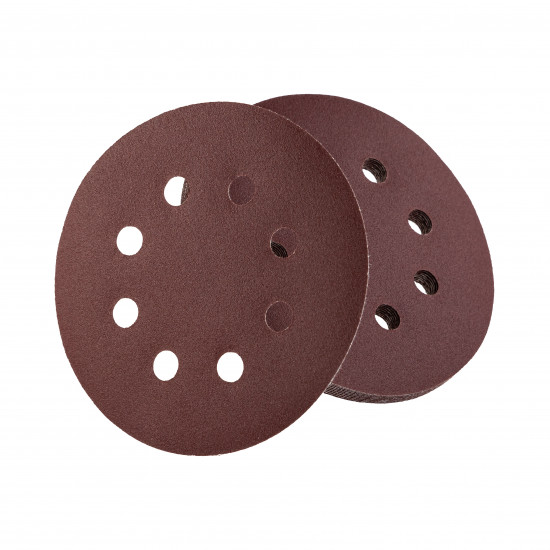 Шліфувальний круг Polax на липучці самозачіпній 125 мм, К240, з отворами (54-221)