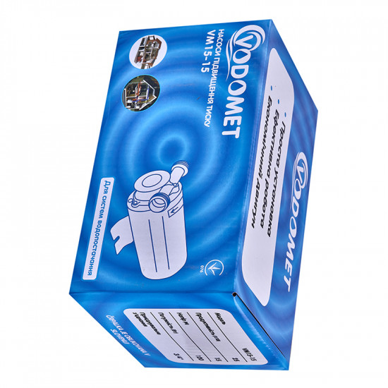 Насос підвищення тиску Vodomet VM15-15 Н=15М, Q=1,5кбМ, P=120Вт (корпус - нерж) (VO4206)