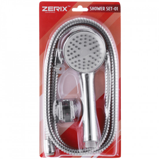 Душовий набір (шланг, лійка, кронштейн) Zerix SHOWER SET-01 (ZX3068)
