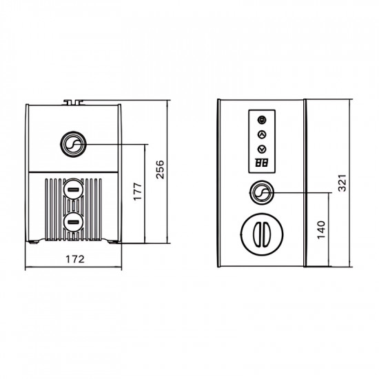 Насосна станція Koer MSR 600 інтелектуальна енергозберігаюча, Н=62М,Q=4кбМ,P=600 Вт, 1"x1" (KP3306)