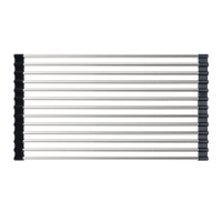 Килимок-сушарка для посуду Mixxus RAC-01.SUS BLACK на мийку з нерж. сталі SUS304 (MX1945)