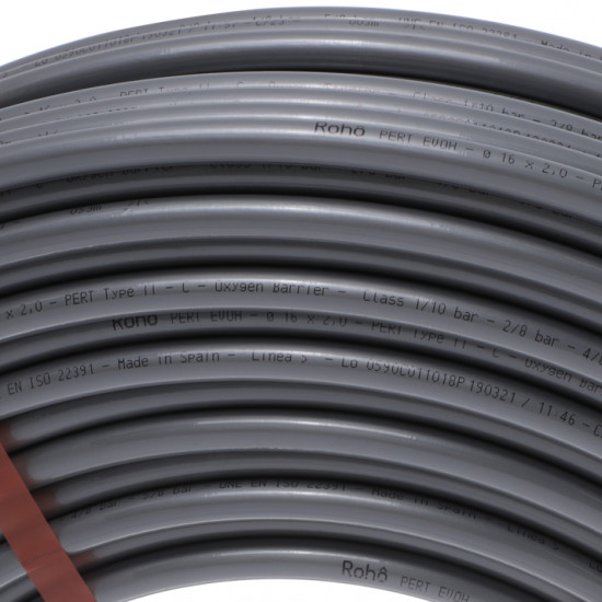 Труба з кисневим бар'єром Roho R052-1620 PERT EVOH Type-II 16x2.0 (RO0032)