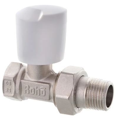 Кран радіаторний Roho R5560-050 - 1/2" прямий (RO0130) Кран радіаторний Roho R5560-050 - 1/2" прямий (RO0130)