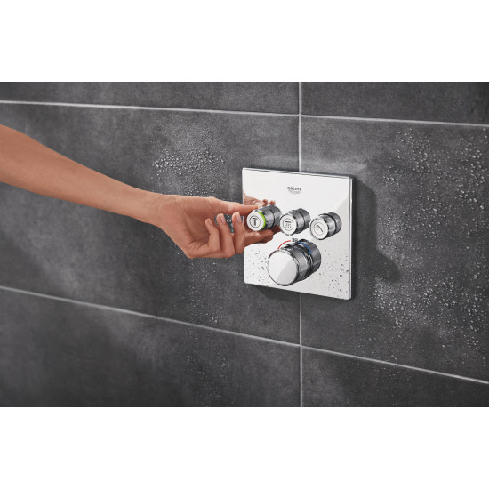 Душова система прихованого монтажу на 3 виходи з термостатом Grohe Grohtherm SmartControl (34864000