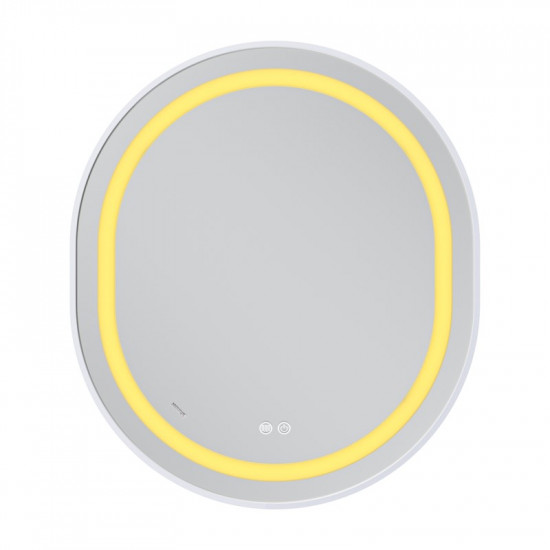 Зеркало Mixxus Premium ELLIPSE MV05-80x70-REVERSE WHITE (LED Touch, Anti-fog, диммер (3-6kK)) (MP66)