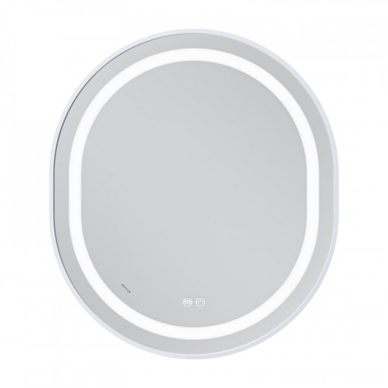 Зеркало Mixxus Premium ELLIPSE MV05-80x70-REVERSE WHITE (LED Touch, Anti-fog, диммер (3-6kK)) (MP66)