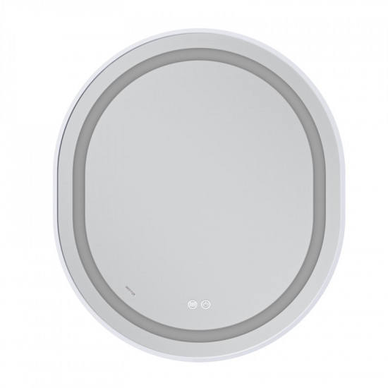 Зеркало Mixxus Premium ELLIPSE MV05-80x70-REVERSE WHITE (LED Touch, Anti-fog, диммер (3-6kK)) (MP66)