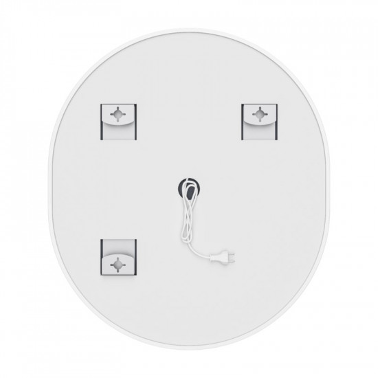 Зеркало Mixxus Premium ELLIPSE MV05-80x70-REVERSE WHITE (LED Touch, Anti-fog, диммер (3-6kK)) (MP66)
