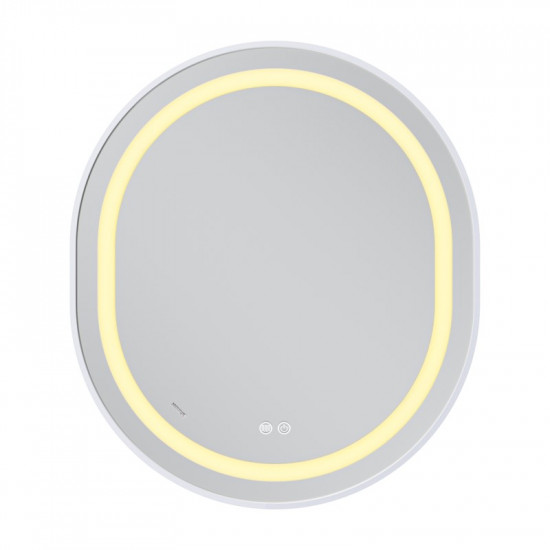 Зеркало Mixxus Premium ELLIPSE MV05-80x70-REVERSE WHITE (LED Touch, Anti-fog, диммер (3-6kK)) (MP66)