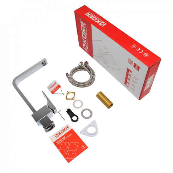 Змішувач для кухні Koer KB-70010-01 (Колір хром) (KR3488)