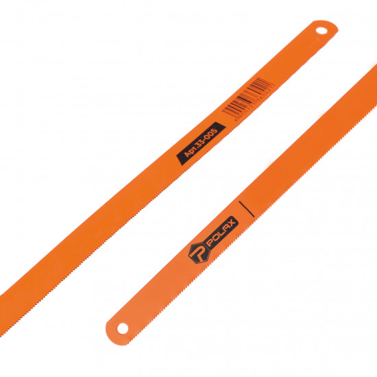 Ножівкове полотно по металу Polax 300 х12 х 0.5 мм, 24TPI, 100 шт. (33-005)