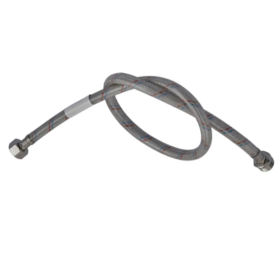 Гибкий шланг для подключения воды гайка 1/2'' - Муфта 1/2'' (50 см) (силикон. оболочка) Zerix (ZX30)