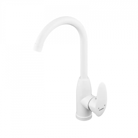 Змішувач для кухні Plamix Cezar-011-B SET White (з підведенням) (PM0667)