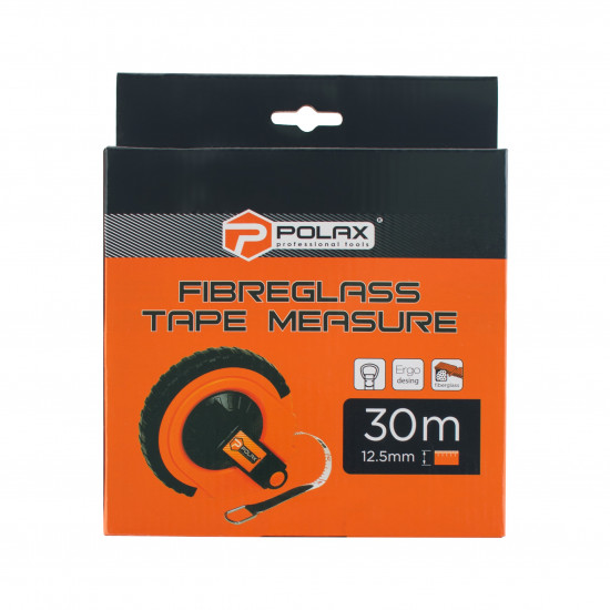 Рулетка Polax геодезична скловолокно 30 м (29-006)