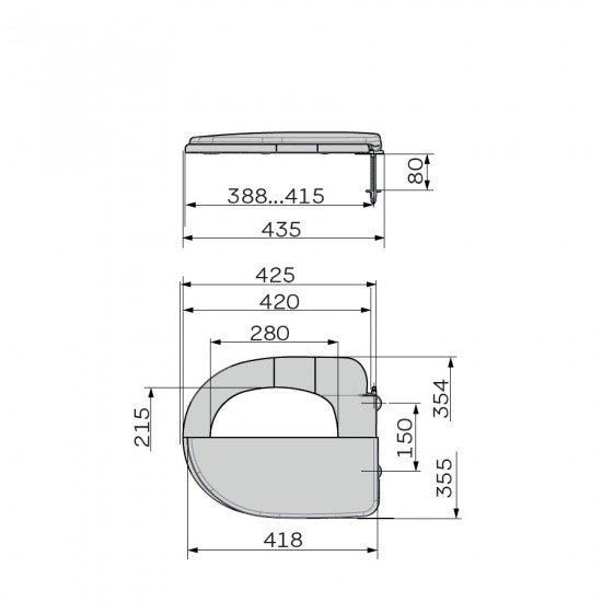 Сидіння унітазу з кришкою ZERIX TS-10 (ZX5590)