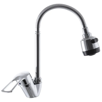 Змішувач для кухні G-Ferro Hansberg 777 (з рефлекторним виливом) (GF1006) Змішувач для кухні G-Ferro Hansberg 777 (з рефлекторним виливом) (GF1006)