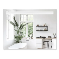 Зеркало Mixxus Strong MR05-100x60 (часы, LED-подсветка, антизапотевание) (MI6009)